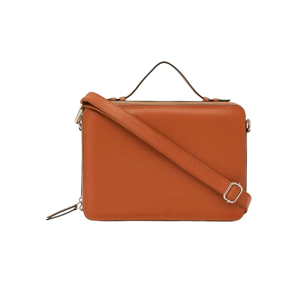 Mini Briefcase Tan