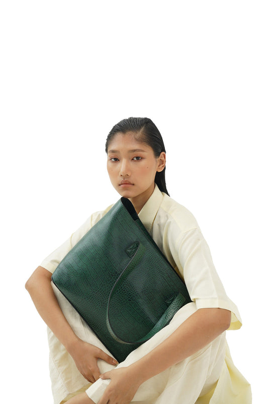 Basic Tote Forest Green