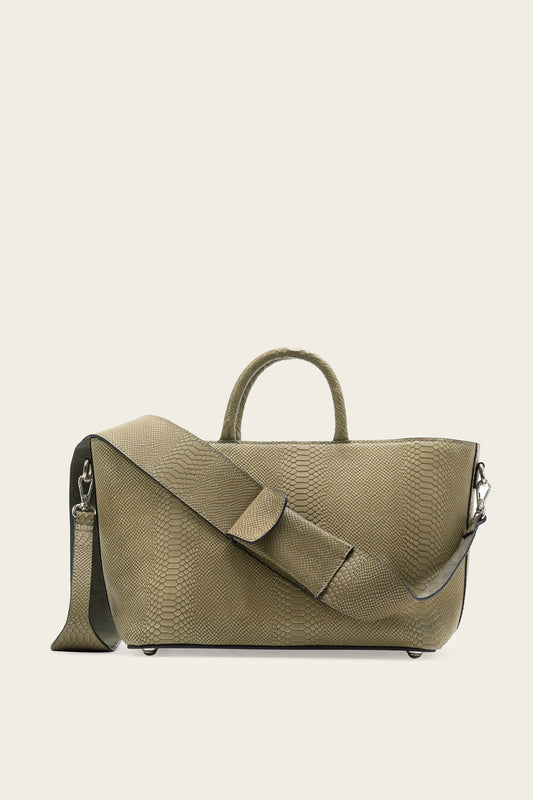 Basic Tote Olive Croc Size -12