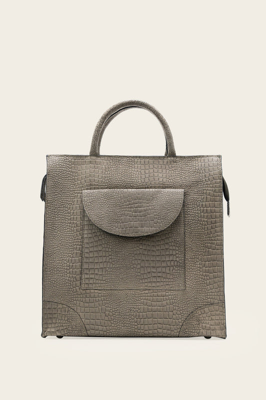 Box Tote in Sage Green -Size 14