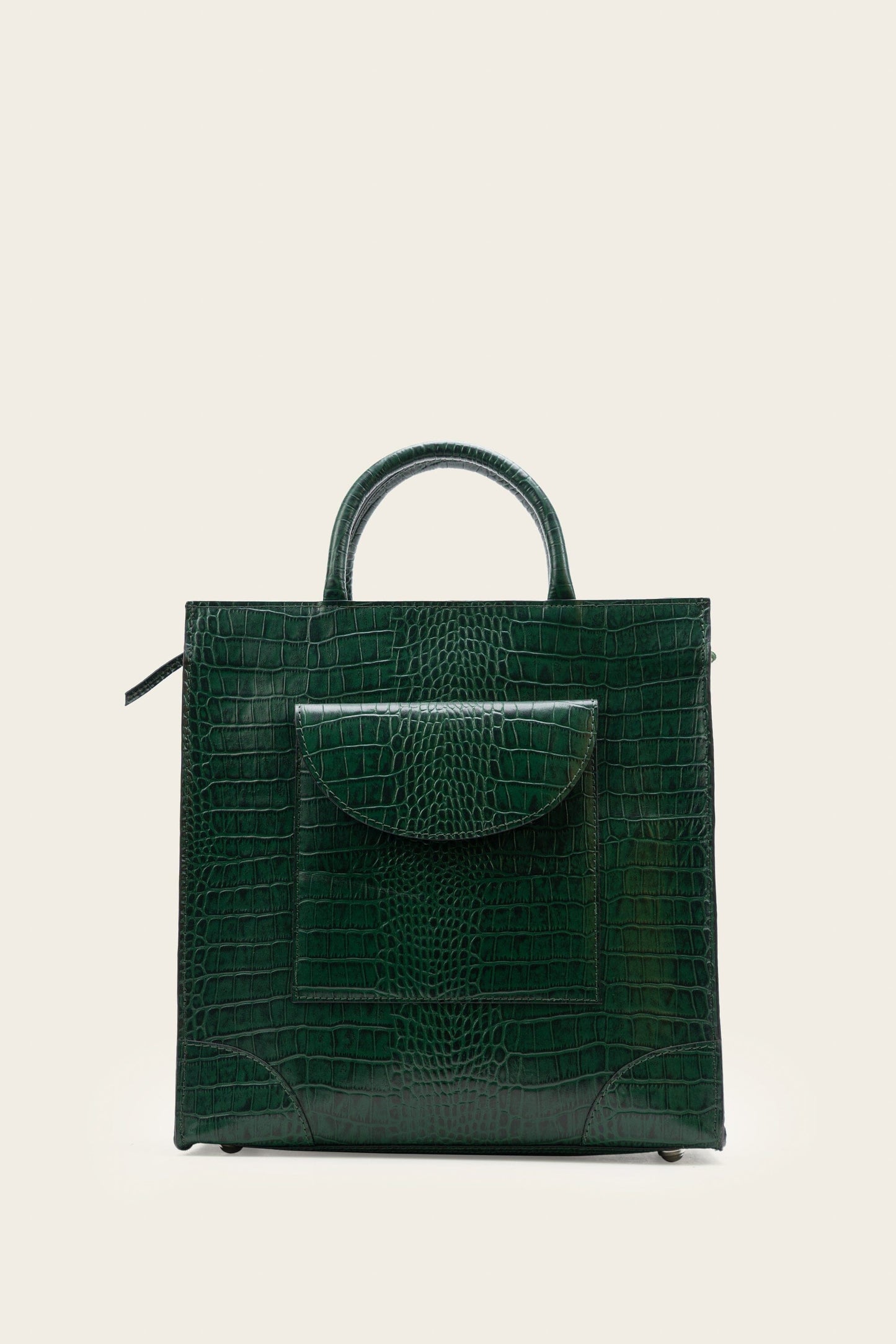 Box Tote Forest Green -Size 14
