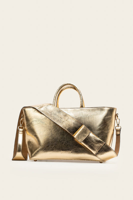 Basic Tote Crushed Gold Size-12